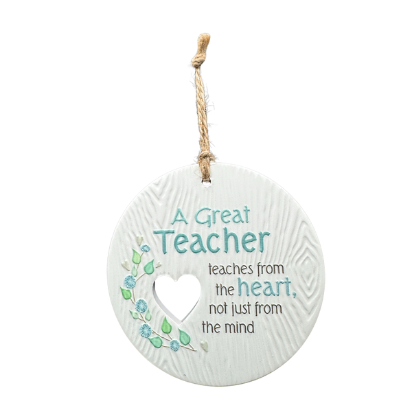 Piece of My Heart Ceramic Plaque - Teacher