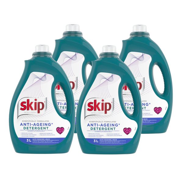 Skip - Anti Aging Detergents Auto washing Liquid - (4 x 3L)
