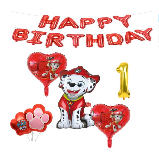 Paw Patrol Balloon Set 1 years Marshall