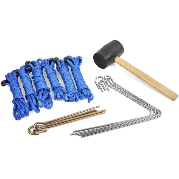 Gazebo / tent kit with Ropes, Mallet and Pegs