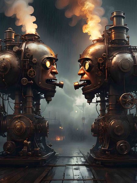 0341 Cyborgs 2 Canvas Wall Art