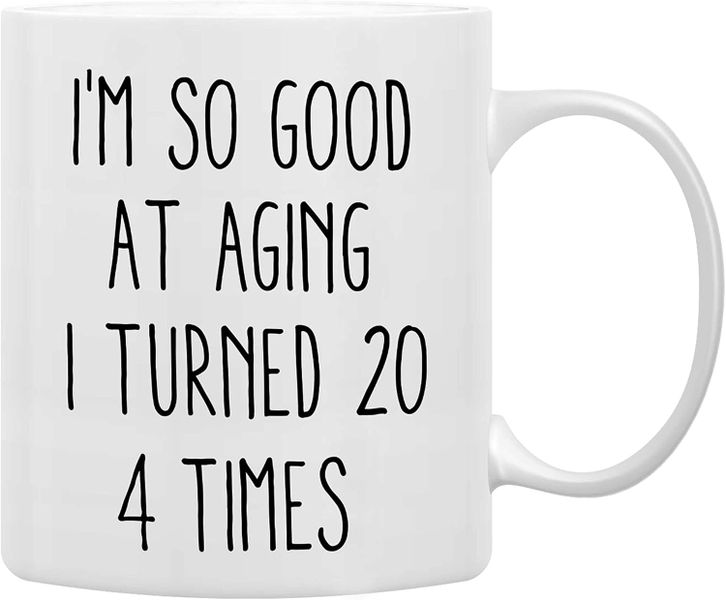 Turned 20 4 times-Father's day-Mother's day-Christmas-Valentines Mug