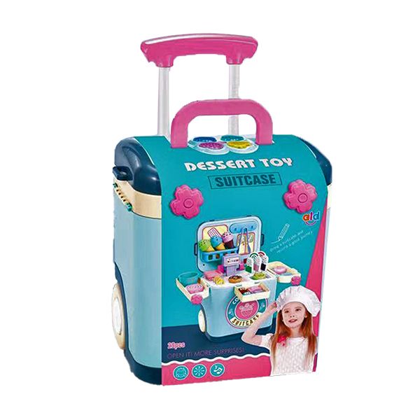 Kids Dessert Toy Pretend Suitcase Playset