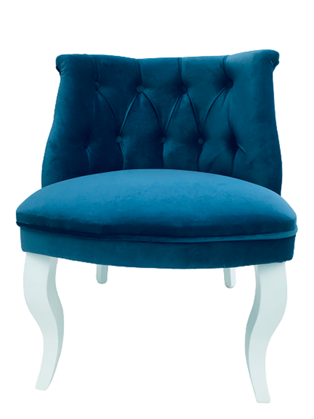 Lorenzo - Blue Velvet Armchair