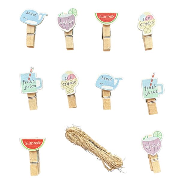 Fruits Lovely Wood Pegs - 35x7mm