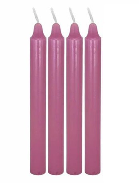 Dinner Candles - Purple - 4 Pack