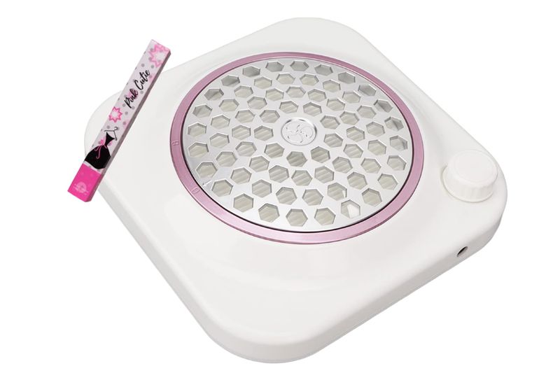 Strong Power Nail Dust Aspirator Extractor with 15ml Pink Cutie