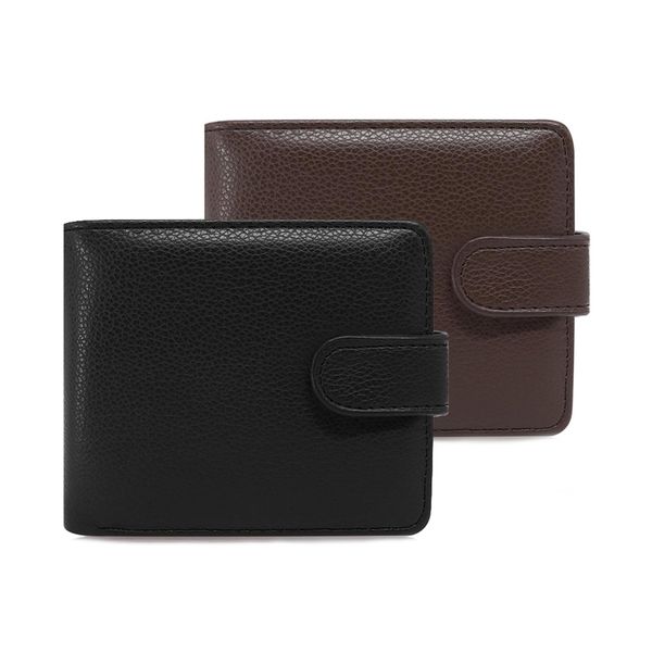 2 pieces Bifold Wallet: Waterproof Faux Leather with Coin Pocket