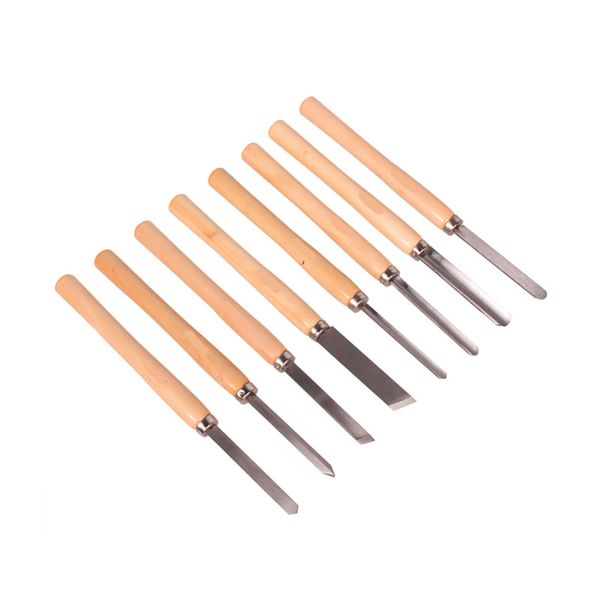 8Pcs Standard Carbon Wood Turning Chisel Set WCHIST009