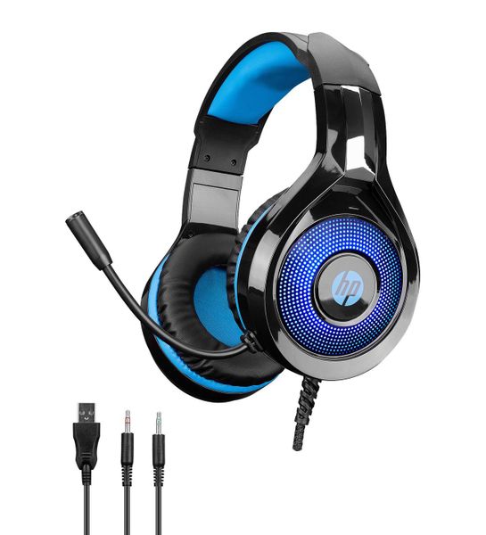HP Aux Stereo Gaming Headset with LED Lighting - DHE-8010