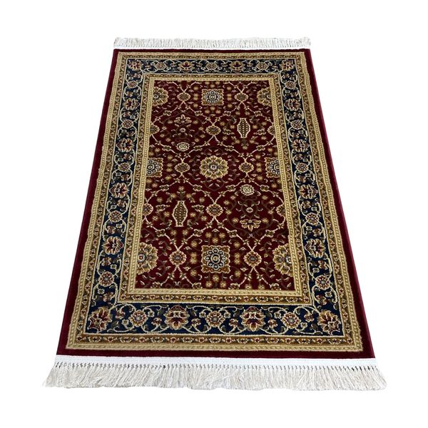 Persian Red Machine Woven Rug - 150 x 100 cm