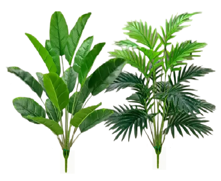 65cm Palm &amp; Banana Plant Artificial Tree Faux Flower Garden Home Decoration
