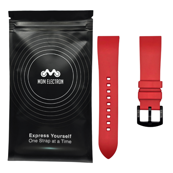 Smooth Elite Strap Compatible with Huawei GT4/GT5 Pro 46mm - Red