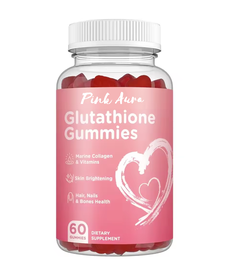 Pink Aura Glutathione Skin Brightening Gummies with Collagen 1000mg | Shop  Today. Get it Tomorrow!