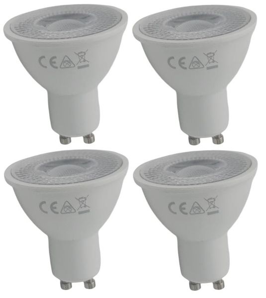 GU10 5W LED Light Bulbs Natural White 4000K - 4 Pack