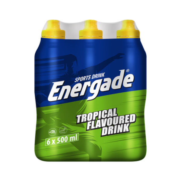 Energade Tropical Flavoured Sports Drink- 6 x 500ml