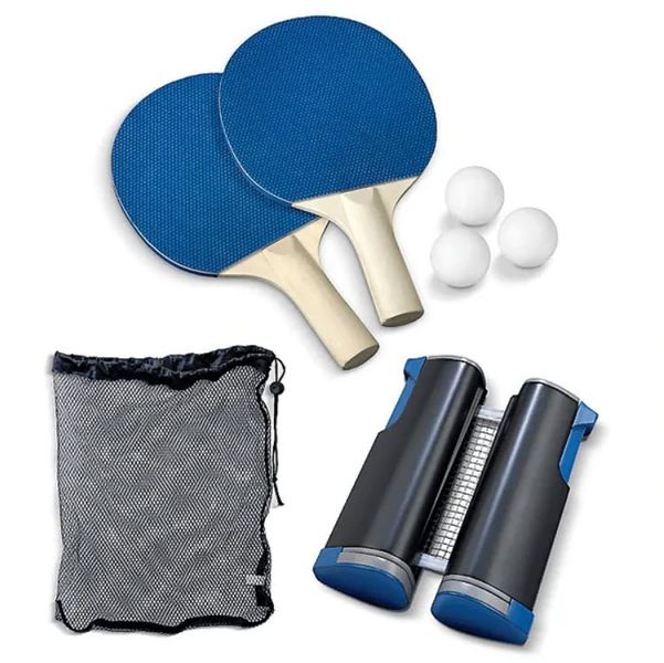 7 Piece Retractable Tabletop Tennis Set