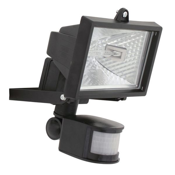 Eurolux - Halogen - 150w - Floodlight &amp; Sensor - Black - 3 Pack