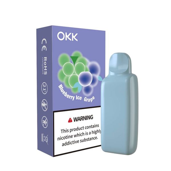 OKK 5000 Puff 30mg Cross Cartridge - Blueberry Iced Grape