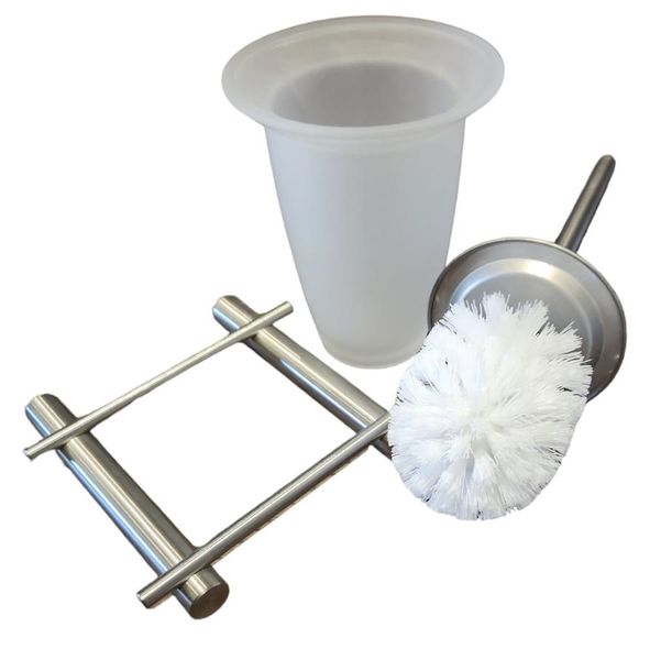 Archie Solid Stainless Steel Toilet Brush Holder