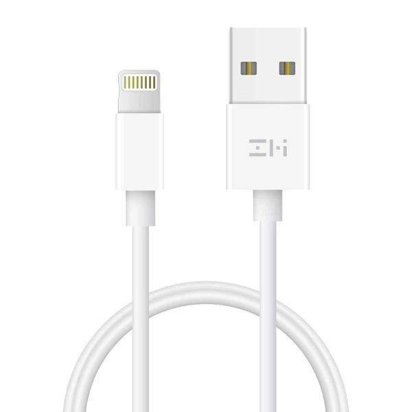 ZMI 1m - 2.4A USB Type-A 2.0 to Apple MFI Lightning Cable - White