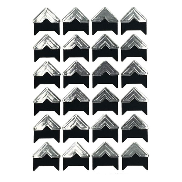 Photo Mounting Corner Stickers - Silver - 10 Sheets/240 Stickers