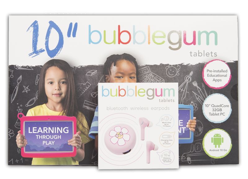 Bubblegum Junior 10" EduTab Table with EarPod Combo