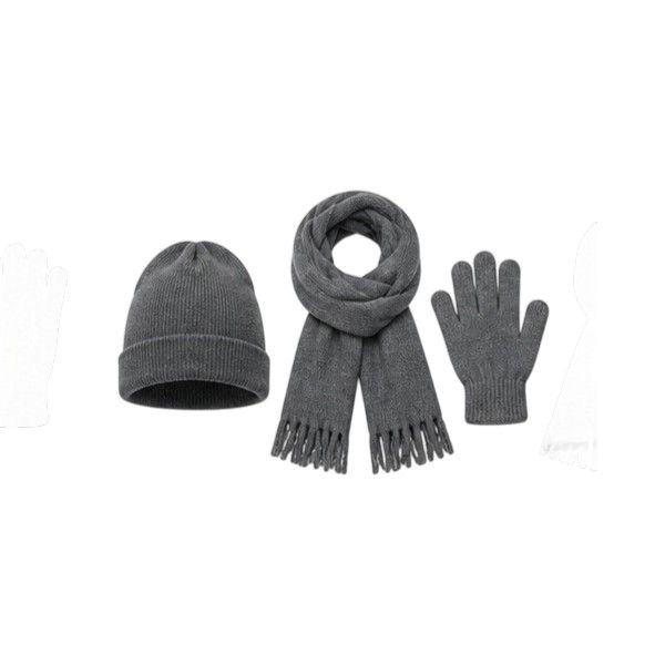 Kids Winter Beanie Scarf and Gloves Set