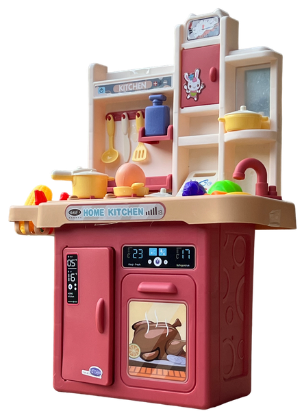 Girls Pretend Play Kitchen Toy Set - Oven Fridge Pot Pan &amp; Prep Bowl Sink