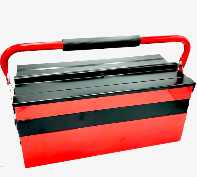 5 Tray Cantilever Tool Box - Red &amp; Black