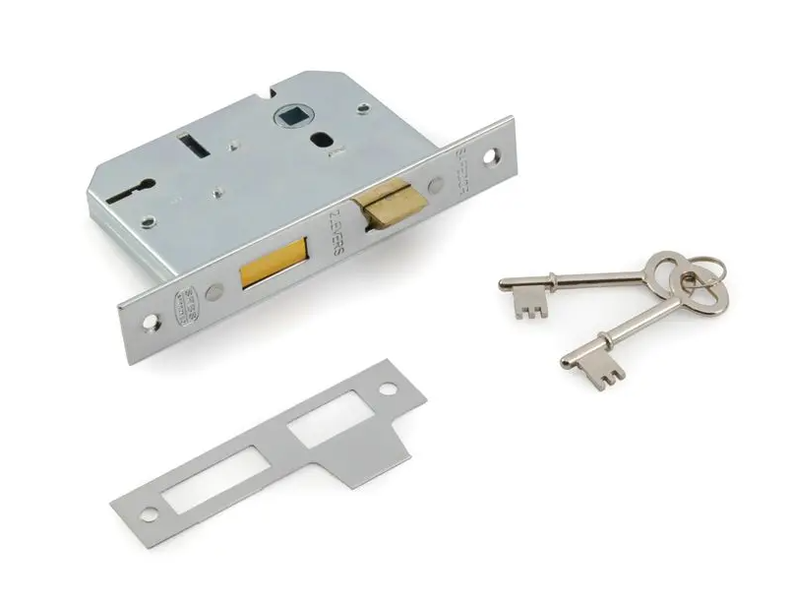 KHASA 2 Lever Lock Body, Chrome Plated