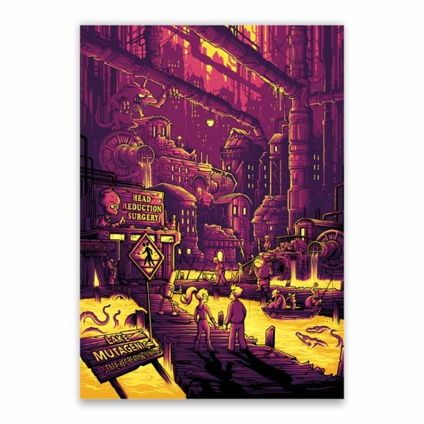 Futurama Head Reduction Surgery Poster - A1