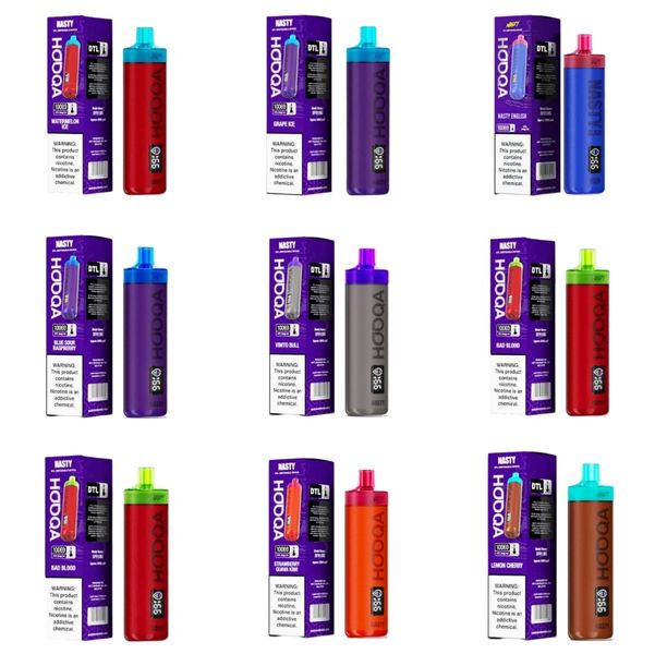 Nasty Hooqa DTL 10000 Puffs Disposable Vape - Variety (Pack of 9)