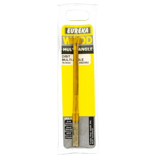 EUREKA DRILL BITS Multi Angle 16mm Q:1 for Wood 4BD30U