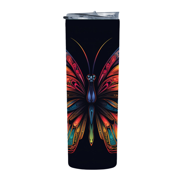 Buterfly Design 59 20 Oz Straight Skinny Tumbler 224