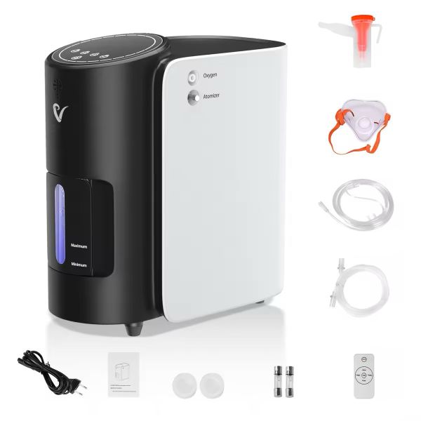 Portable Oxygen Concentrator,Continuous Oxygen 1-7L/min,Oxygen Purity90-35%