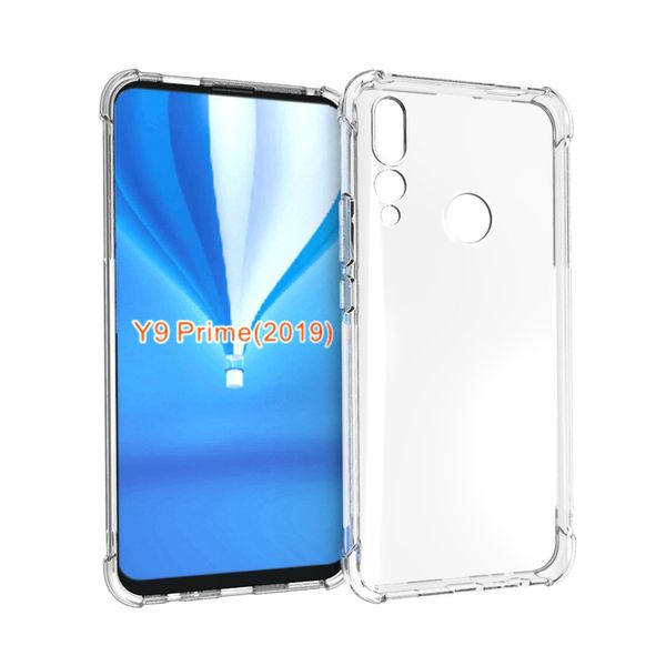 Shockproof Clear Bumper Pouch Compatible With HUAWEI Y9 PRIME 2019