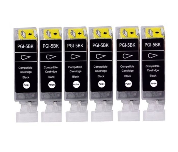 Canon PGI-5 / PGI5 Black x 6 Ink Cartridges - Compatible