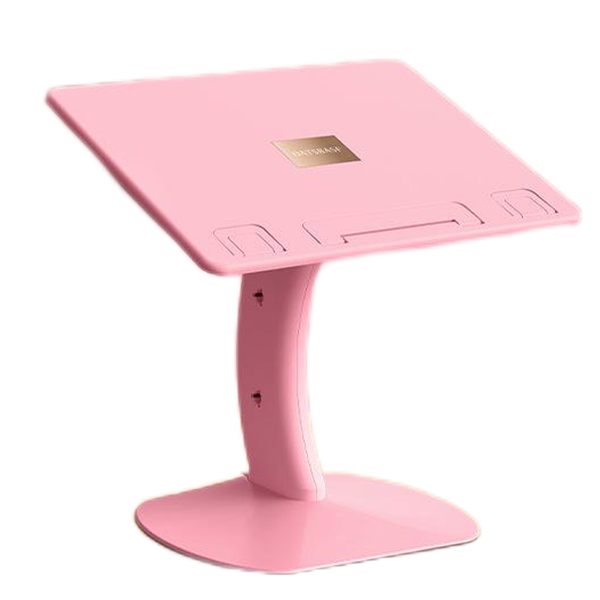 Desktop Book Stand Adjustable Foldable Multifunctional Book Holder Pink
