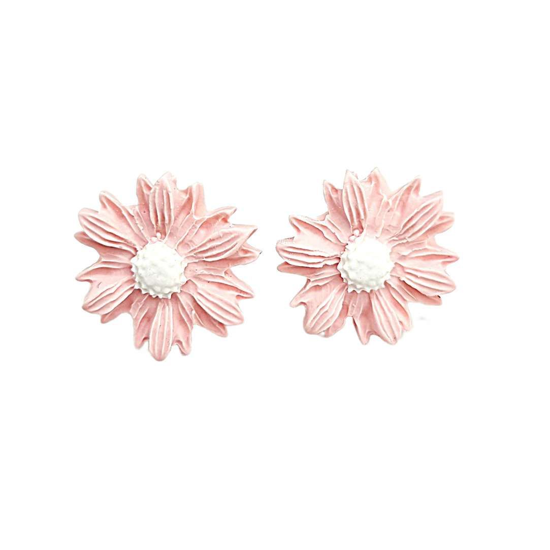 Blommie's Clay Earrings Soft Pink Daisy Magrietjie | Shop Today. Get it ...