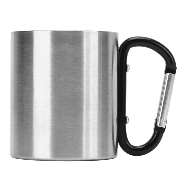 Double-Wall Stainless Steel Camping Cup for Heat Insulation