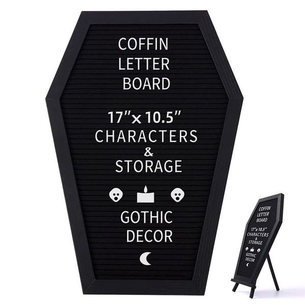 Black Felt Letter Board Gothic Message Board Office Home Decor