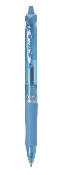 Pilot Acroball Medium Nib Ballpoint Pen box of 10 - Light Blue