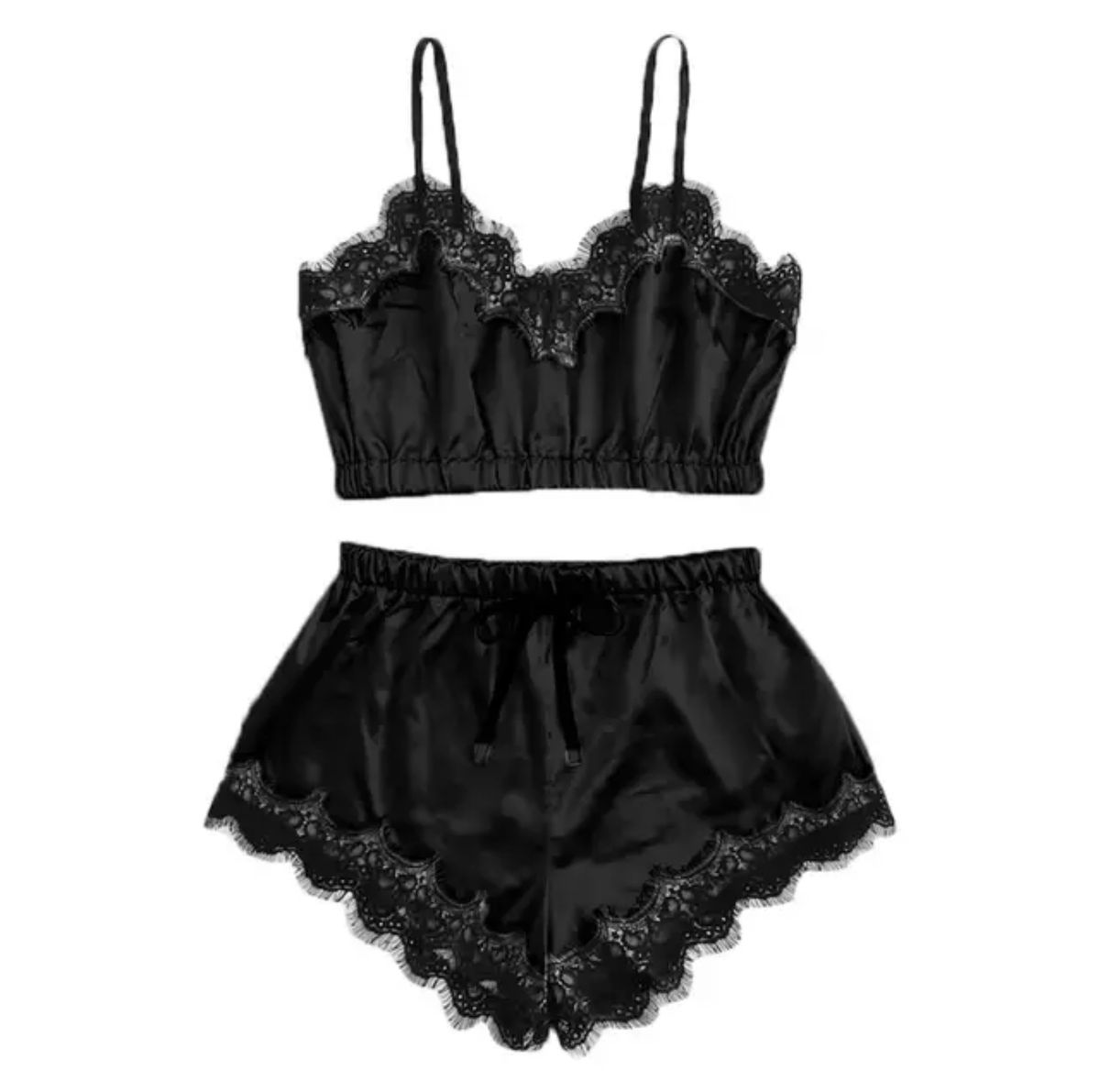 OMG Silky Soft Sexy Pajama Set Lingerie - Black | Shop Today. Get it ...