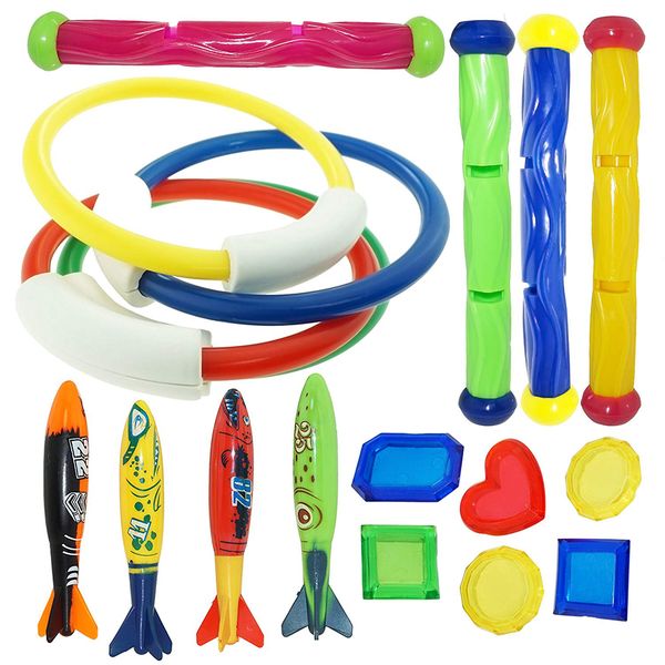 Pool Diving Game Toys Set 18 Pack