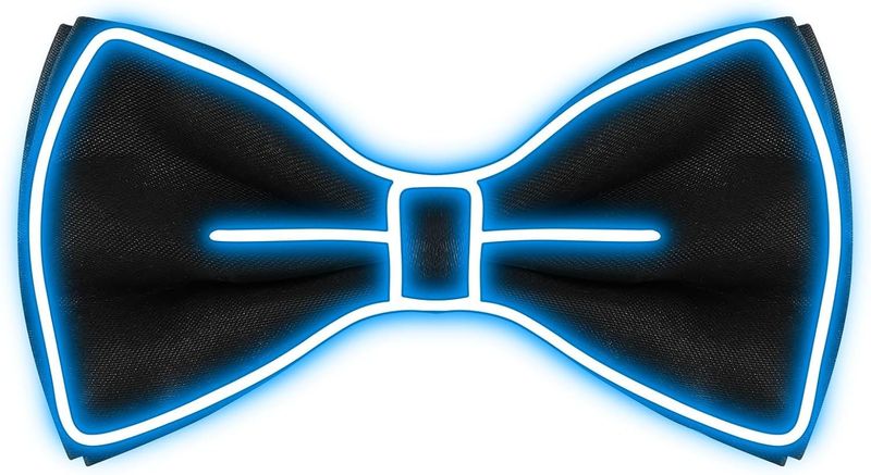 LED Light Up Neon Bow Tie