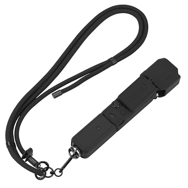Compatible with Pocket 3 Silicone Cover &amp; Lanyard, Protective Case