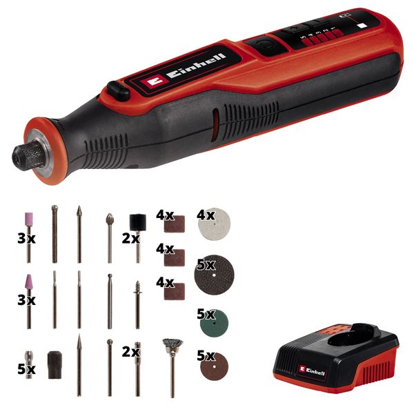 EINHELL - 7,2V Cordless Mini Rotary Engraving Tool incl. 57 Pieces Accesories