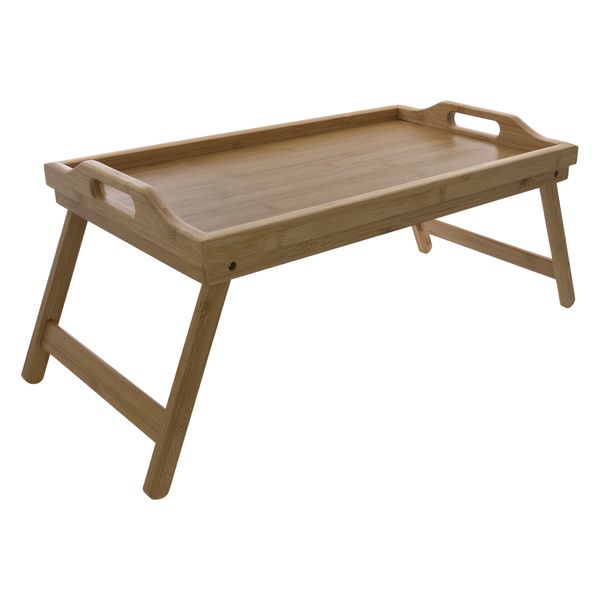 Regent Bamboo Bed Tray with Foldable Legs, (500x300mm)