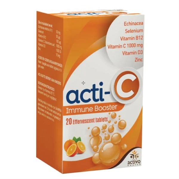 Acti-C Immune Booster Effervescent Tablets 20 - Orange